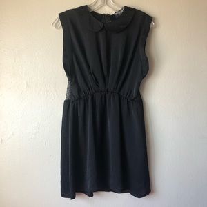 Nasty Gal Open Lace Back Black Dress